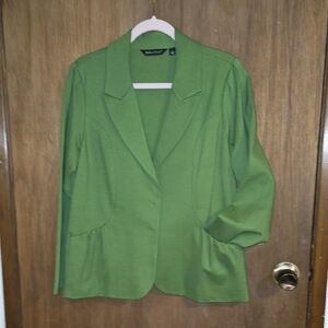 Dialogue Vibrant Green Blazer